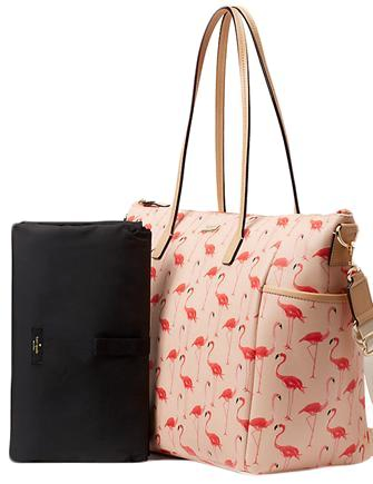 Kate spade flamingo diaper bag discount