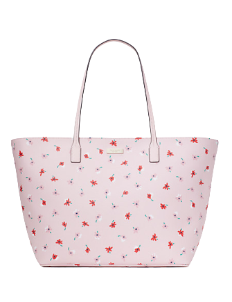 Kate Spade New York Shore Ditsy Buds Margareta Tote Bag (Pink Multi)