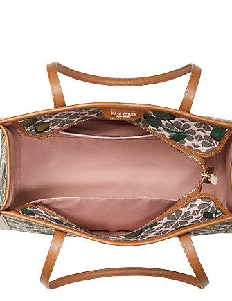 Kate Spade New York Spade Flower Jacquard Market Cherry Medium Tote