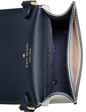 Kate spade staci north south flap phone crossbody crystal blue Clearance