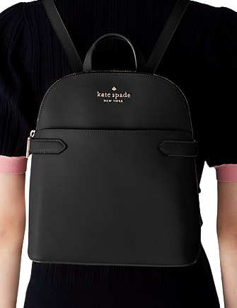 Kate Spade New York Staci Dome Saffiano Leather Medium Backpack Black