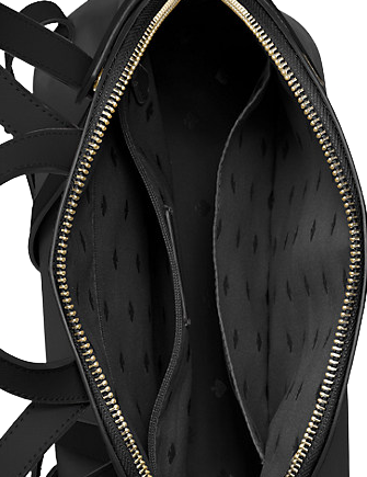 Kate Spade New York Staci Dome Saffiano Leather Medium Backpack Black