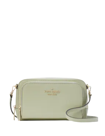 Kate Spade Staci Dual Zip Around Crossbody (Beach glass): Handbags