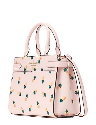 Kate Spade Staci Medium Pineapple Satchel, Pink Multi