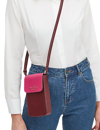 Kate Spade Bags | Kate Spade Staci Colorblock Flap Phone Crossbody | Color: Pink/Red | Size: Os | Eoa_Shop's Closet