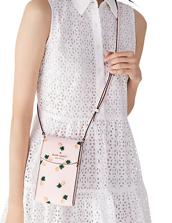 Kate Spade New York Staci Square Pineapple Printed Crossbody Bag