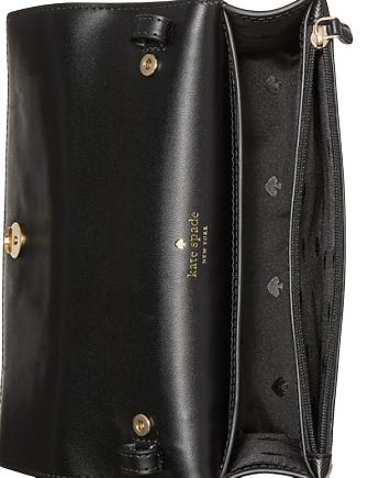 Kate spade staci small flap crossbody black Clearance