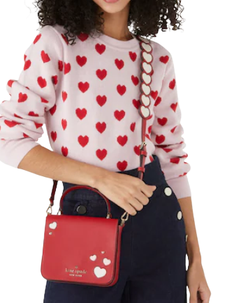 Kate Spade New York Staci Square Heart Crossbody Bag