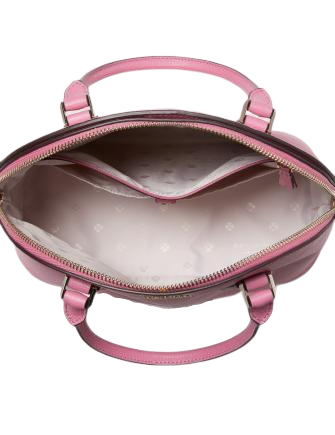 Buy Michael Kors Sylvia Large Crossgrain Leather Satchel in Soft Pink at