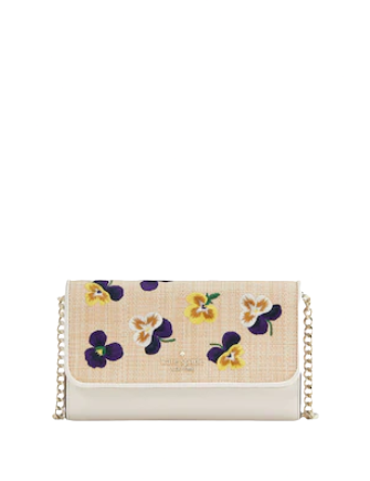 kate spade new york Petal Wicker Flower Pot Crossbody Bag