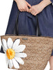 Kate Spade New York Down The Rabbit Hole Straw Daisy Tote
