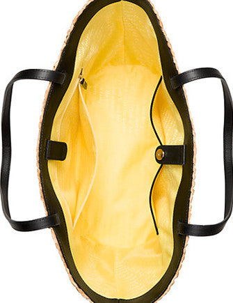 Kate Spade New York Down The Rabbit Hole Straw Daisy Tote