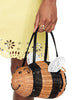 Kate Spade New York Down the Rabbit Hole Wicker Bee Handbag