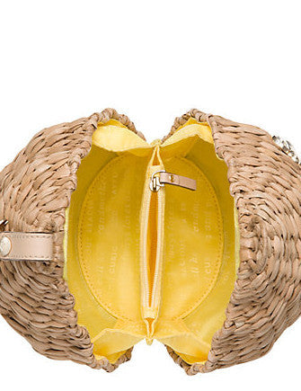 Kate Spade New York Down the Rabbit Hole Wicker Beehive Clutch