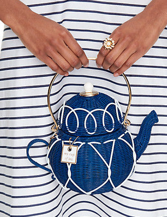 Kate Spade New York Down the Rabbit Hole Wicker Teapot