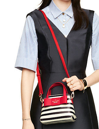 Kate Spade New York Julia Street Stripe Mini Maise Crossbody Brixton Baker