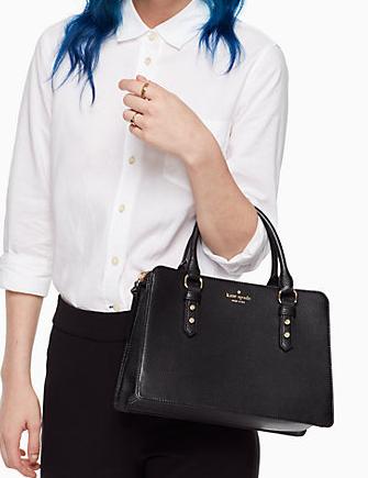 Kate Spade New York Lise Mulberry Street Satchel Crossbody Black Nwt
