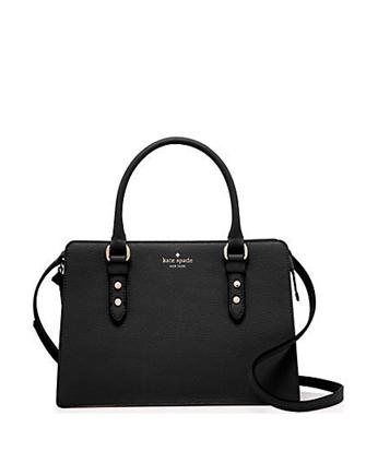Kate Spade New York Lise Mulberry Street Satchel Crossbody Black Nwt