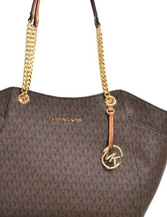 Michael Kors Jet Set Travel Large Chain Shoulder Tote Pale Gold Mk