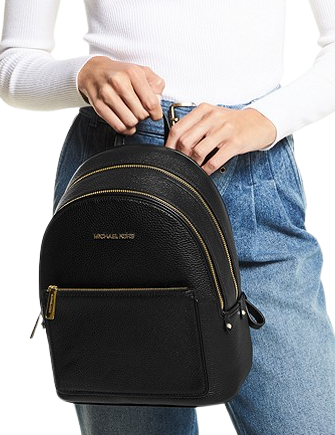 Michael Kors ADINA Pale Blue Pebbled Leather Medium Backpack