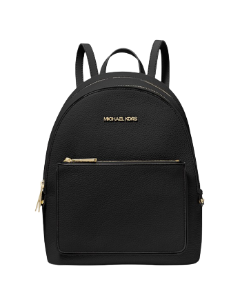 Michael kors backpack leather black hotsell