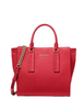 Michael Michael Kors Alessa Medium Pebbled Leather Satchel