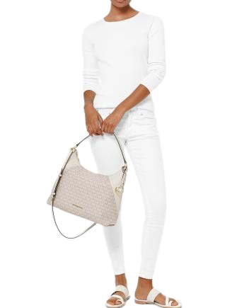Aria jacquard signature shoulder bag best sale
