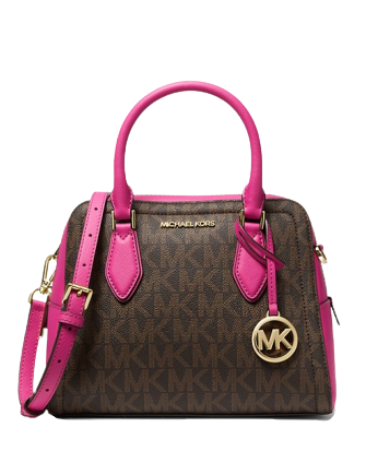 Michael Michael Kors Ayden Medium Logo and Faux Leather Satchel Michael Michael Kors Ayden Medium Logo and Faux Leather Satchel