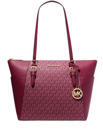 【labokung】COACH MICHEAL KORSバッグ 4点セット Michael Michael Kors Charlotte Large Logo and Leather Top Zip Tote