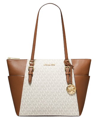 Michael Michael Kors Bags | Michael Kors Charlotte Large Zip Tote | Color: Brown/White | Size: Os | Katherinet03's Closet