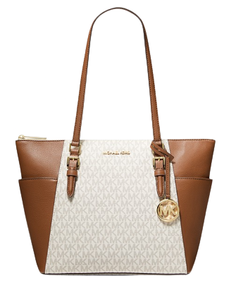 Michael Michael Kors Charlotte Large Logo and Leather Top Zip Tote Michael Michael Kors Charlotte Large Logo and Leather Top Zip Tote