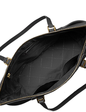 Michael kors charlotte top zip tote shoulder bag merlot saffiano leather