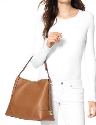 Michael Michael Kors Crosby Pebble Leather Shoulder Bag