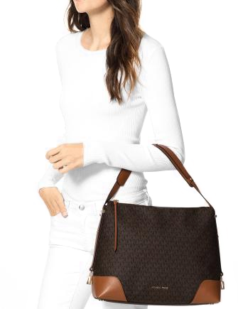 Michael Michael Kors Crosby Signature Shoulder Bag