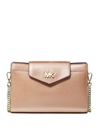 Michael Michael Kors Crossgrain Leather Crossbody Clutch Brixton