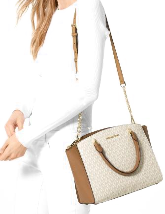 Michael michael kors ellis signature satchel best sale