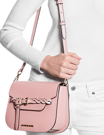 Michael Kors Bags | Michael Kors Emilia Small Pebbled Leather Crossbody Bag Powder Blush | Color: Gold/Pink | Size: Small | 1000bags's Closet