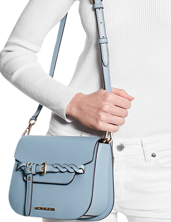 Emilia small pebbled leather crossbody bag Clearance