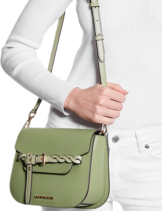 Emilia small pebbled leather crossbody bag Clearance
