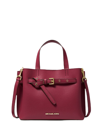 Red leather discount satchel