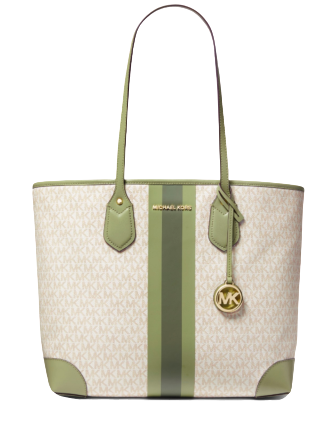 Michael Kors Ladies Eva Signature Logo Large Tote Bag