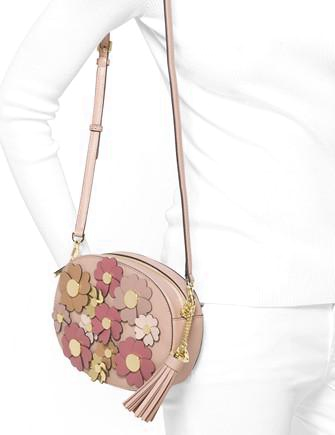 Michael Michael Kors Flora Applique Ginny Medium Messenger Michael Michael Kors Flora Applique Ginny Medium Messenger