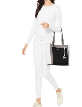 Michael Michael Kors Gemma Colorblocked Tote Brixton Baker