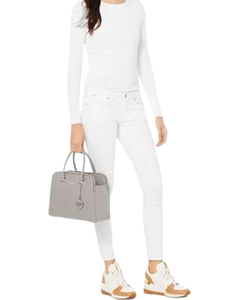 Michael Michael Kors Houston Double Zip Crossgrain Leather Satchel