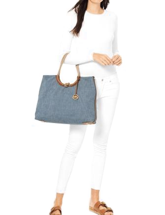Michael Michael Kors Isla Ring Shoulder Tote Brixton Baker