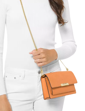 Buy Michael Kors Jade Extra-small Crossbody Bag - Orange At 19