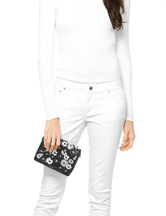 Michael Michael Kors Jade Gusset Medium Clutch Brixton Baker