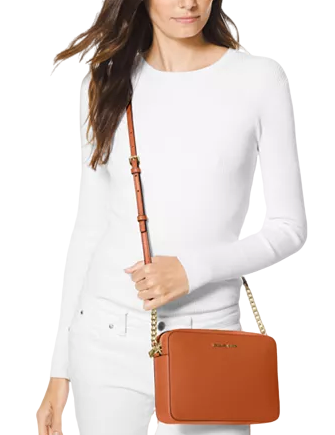 Jet Set Large Crossgrain Leather Top-zip Tote Bag