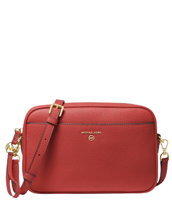 Michael Michael Kors Jet Set Flap Chain Leather Crossbody