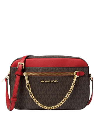 MICHAEL Michael Kors, Bags, Michael Kors Jet Set Large Logo Crossbody Bag